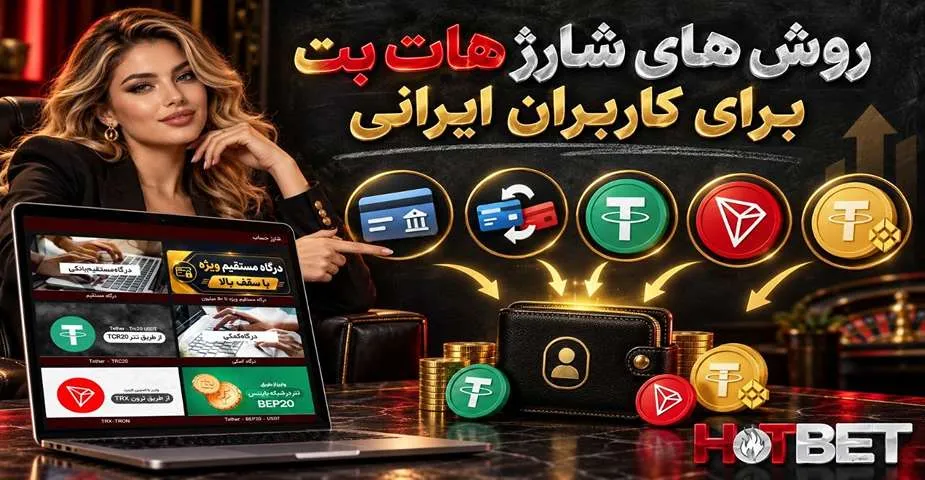 روش های شارژ هات بت برای کاربران ایرانی